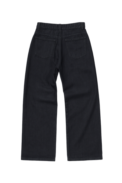 Washed Midnight Blue Baggy Denim