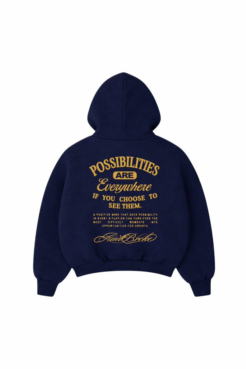 Vintage Navy Blue Hoodie