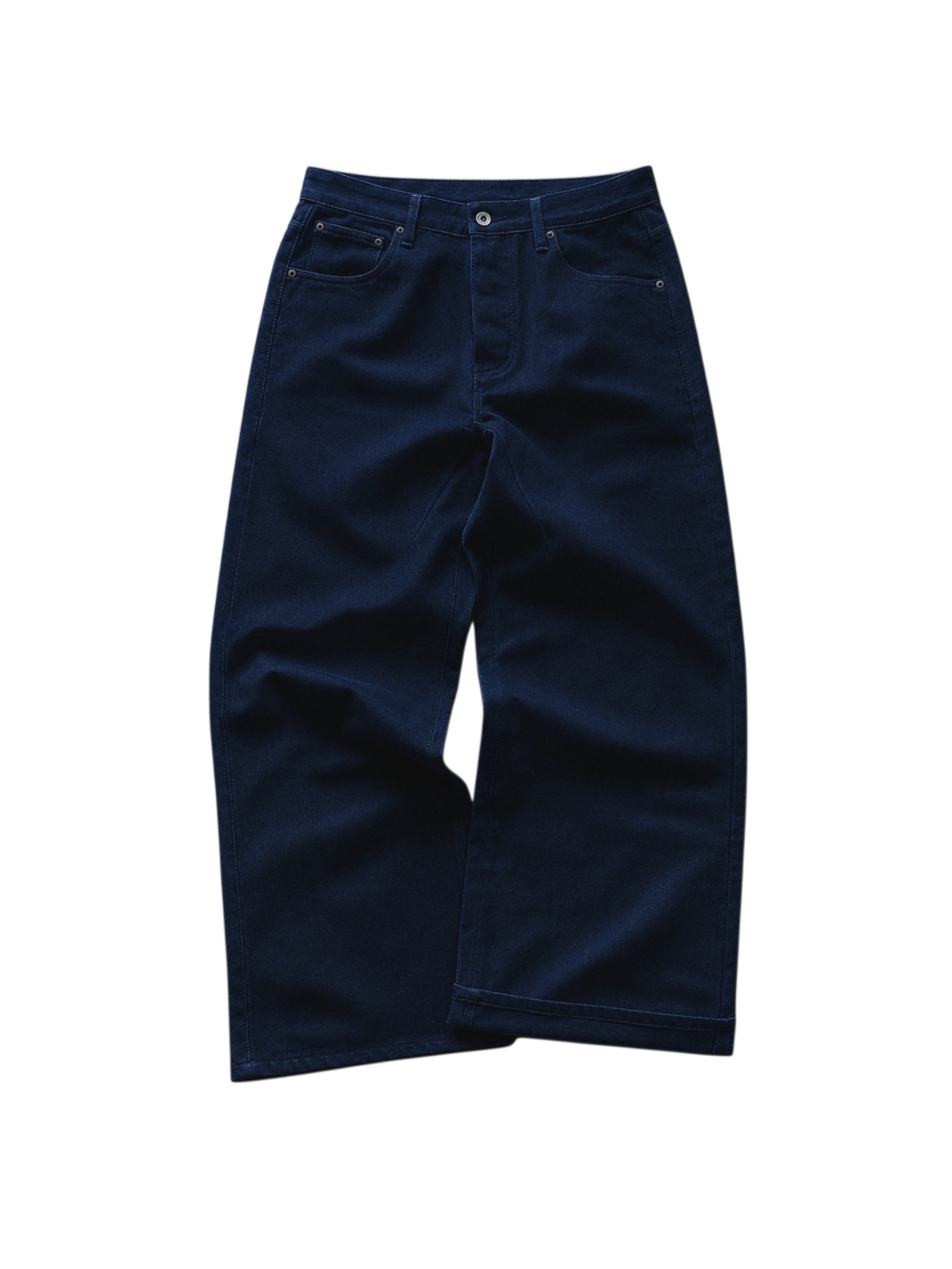 Washed Midnight Blue Baggy Denim