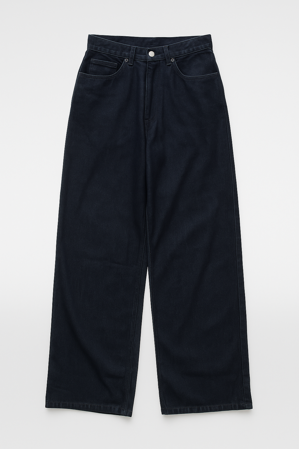 Washed Midnight Blue Baggy Denim