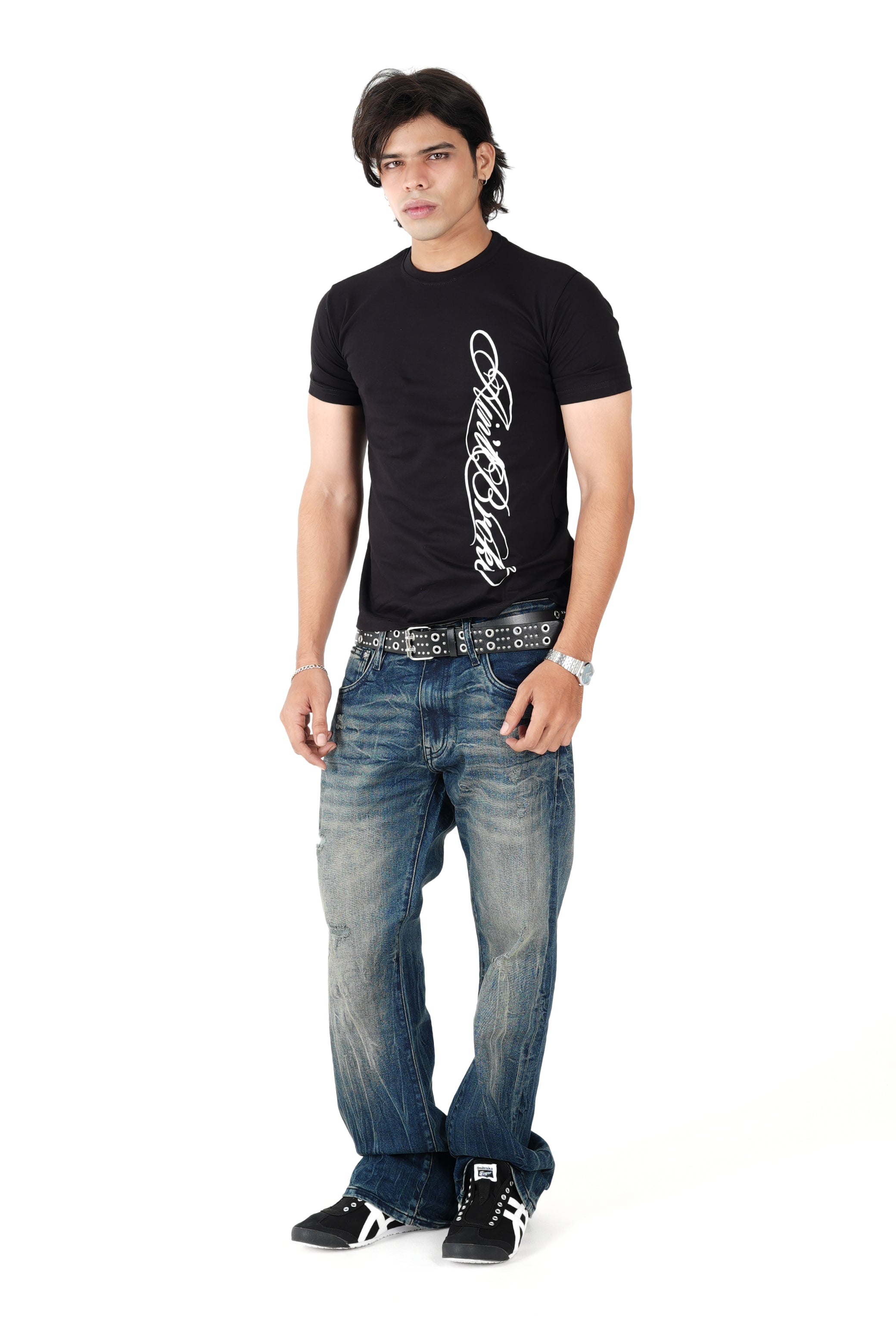 Cursive T-shirt Men