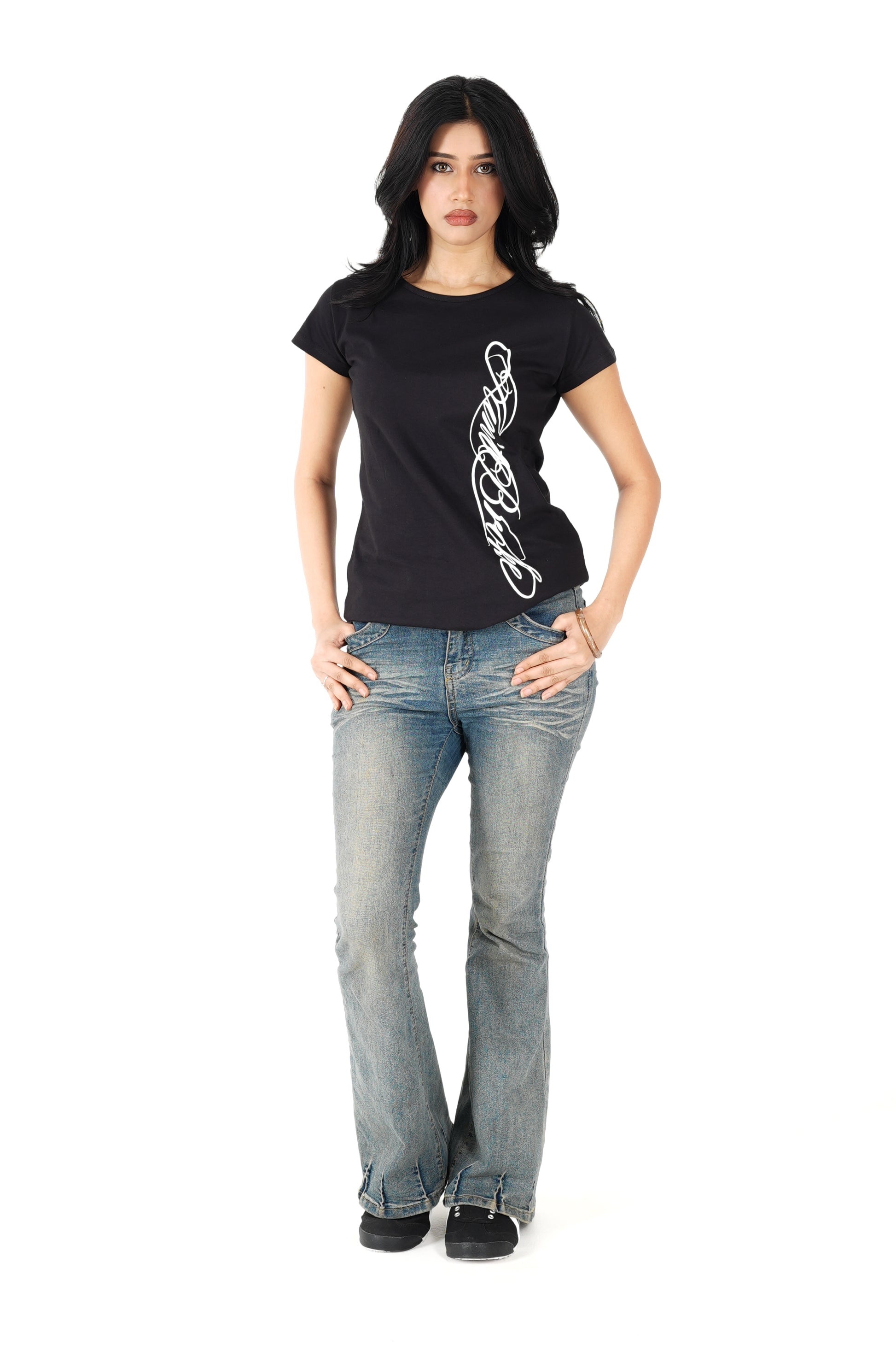 Cursive T-shirt Women
