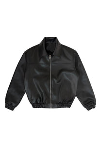 Vintage black bomber leather jacket - limited edition
