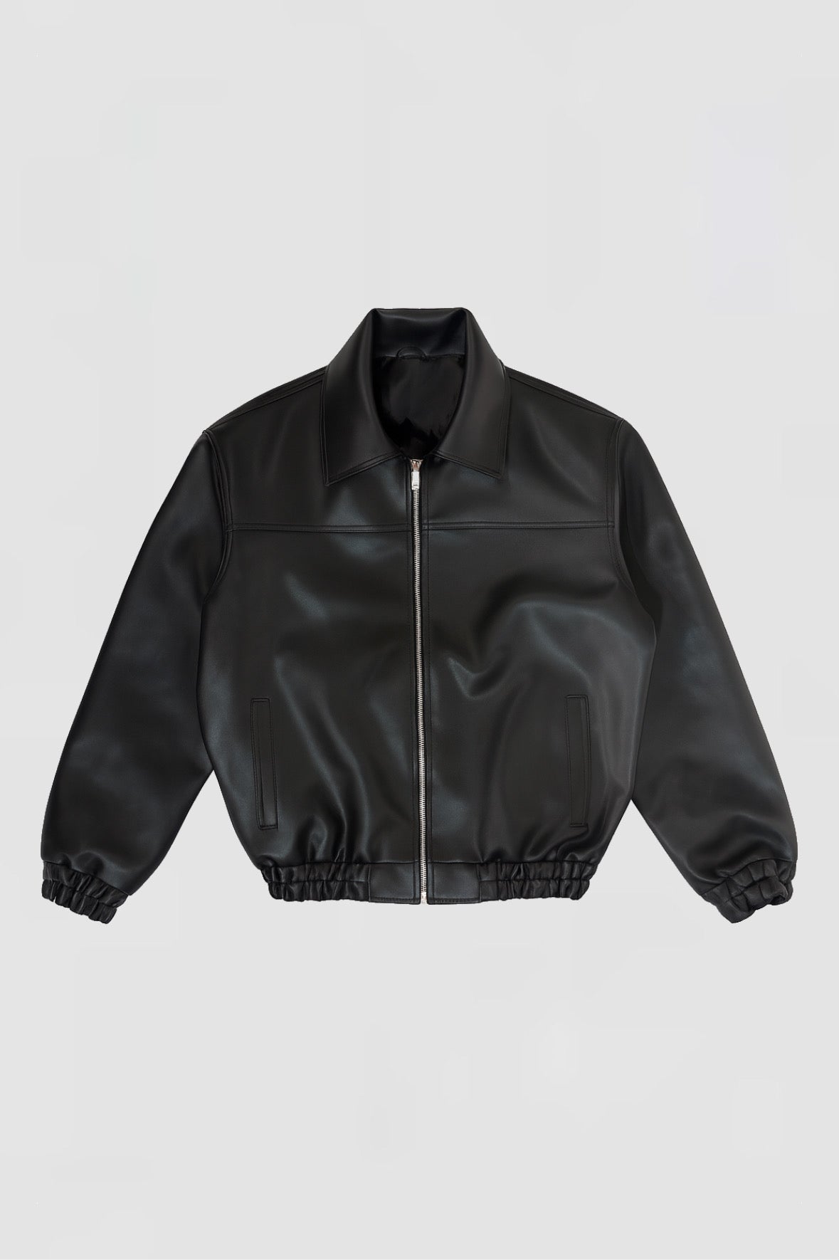 Vintage black bomber leather jacket - limited edition