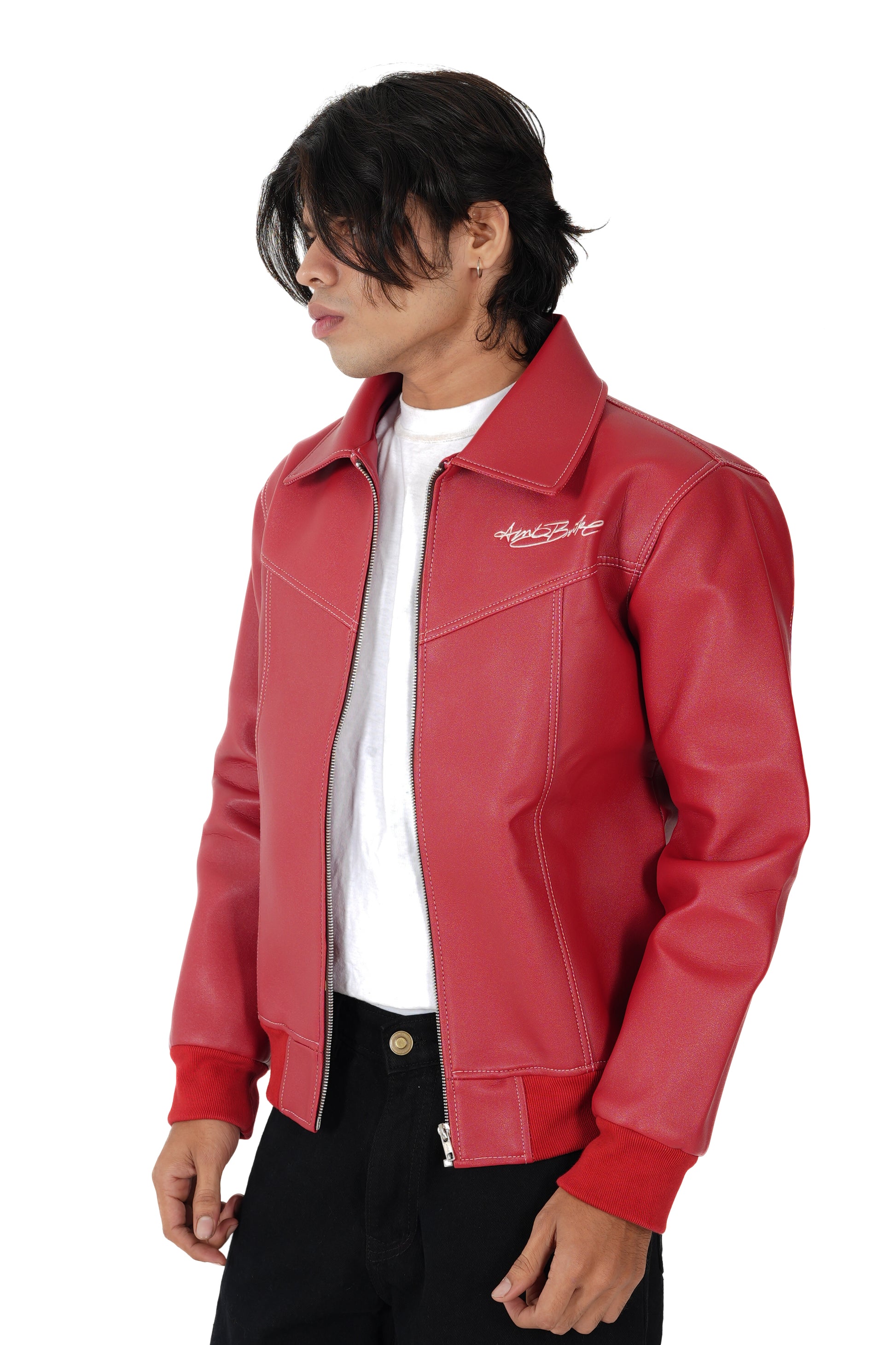 Tyler coded red leather jacket - limited edition