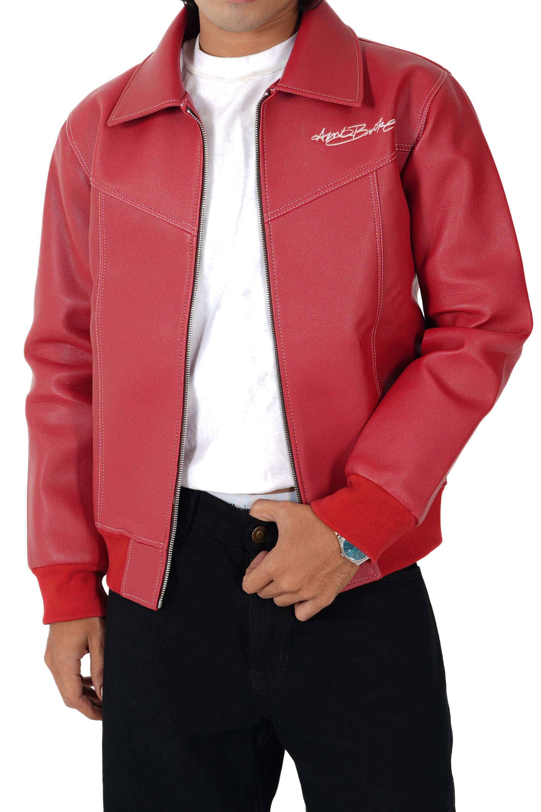 Tyler coded red leather jacket - limited edition