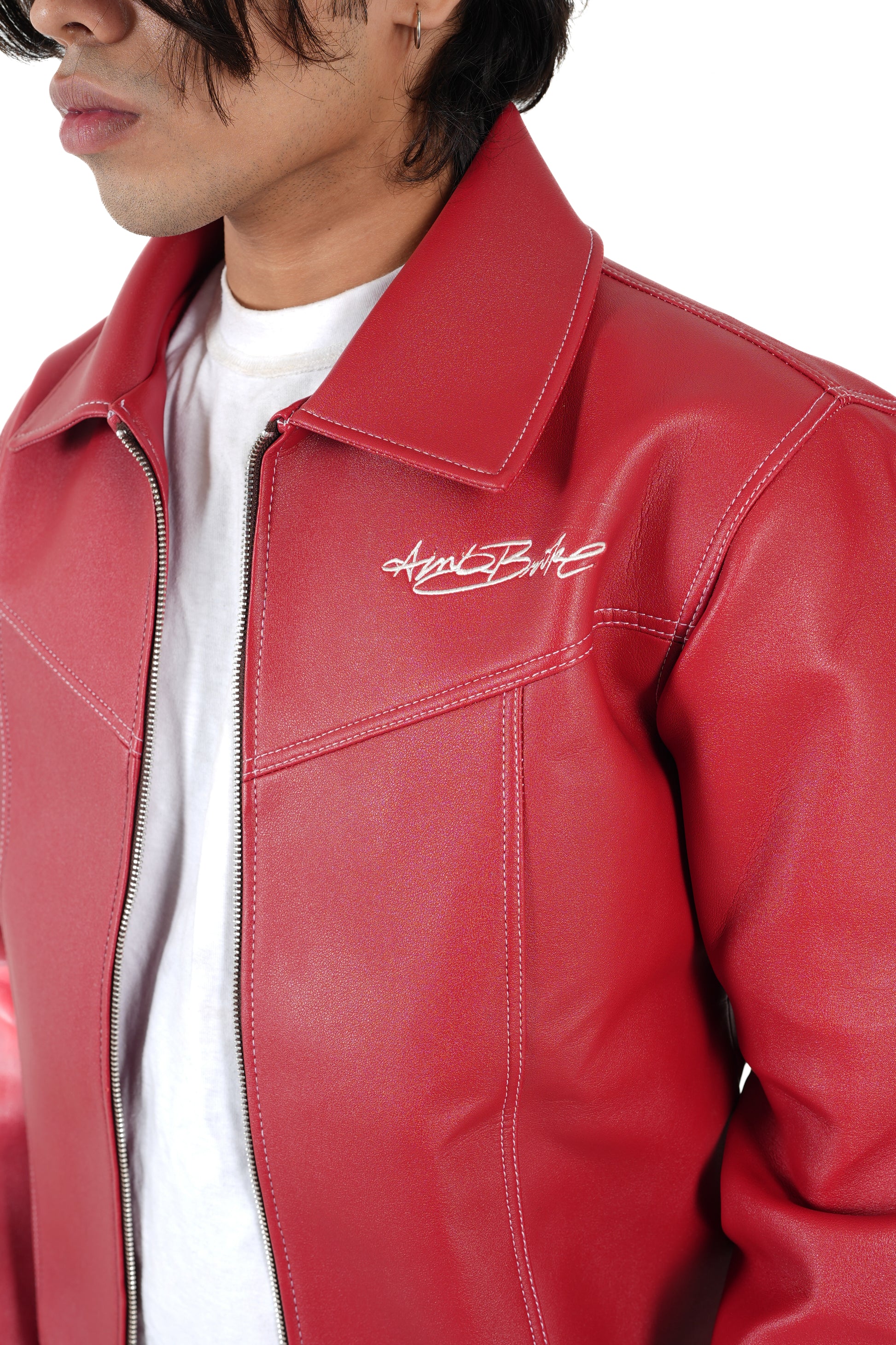 Tyler coded red leather jacket - limited edition
