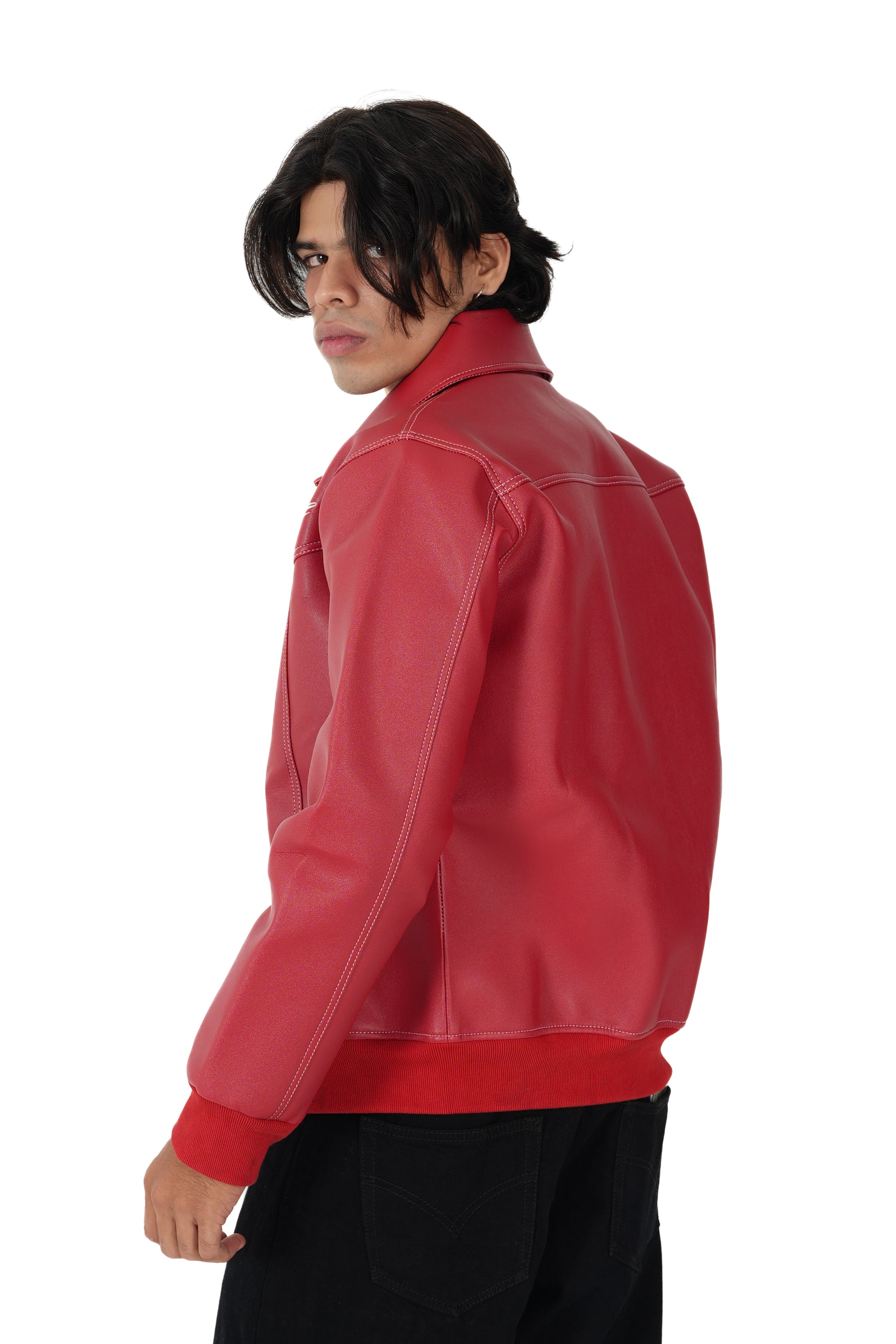 Tyler coded red leather jacket - limited edition