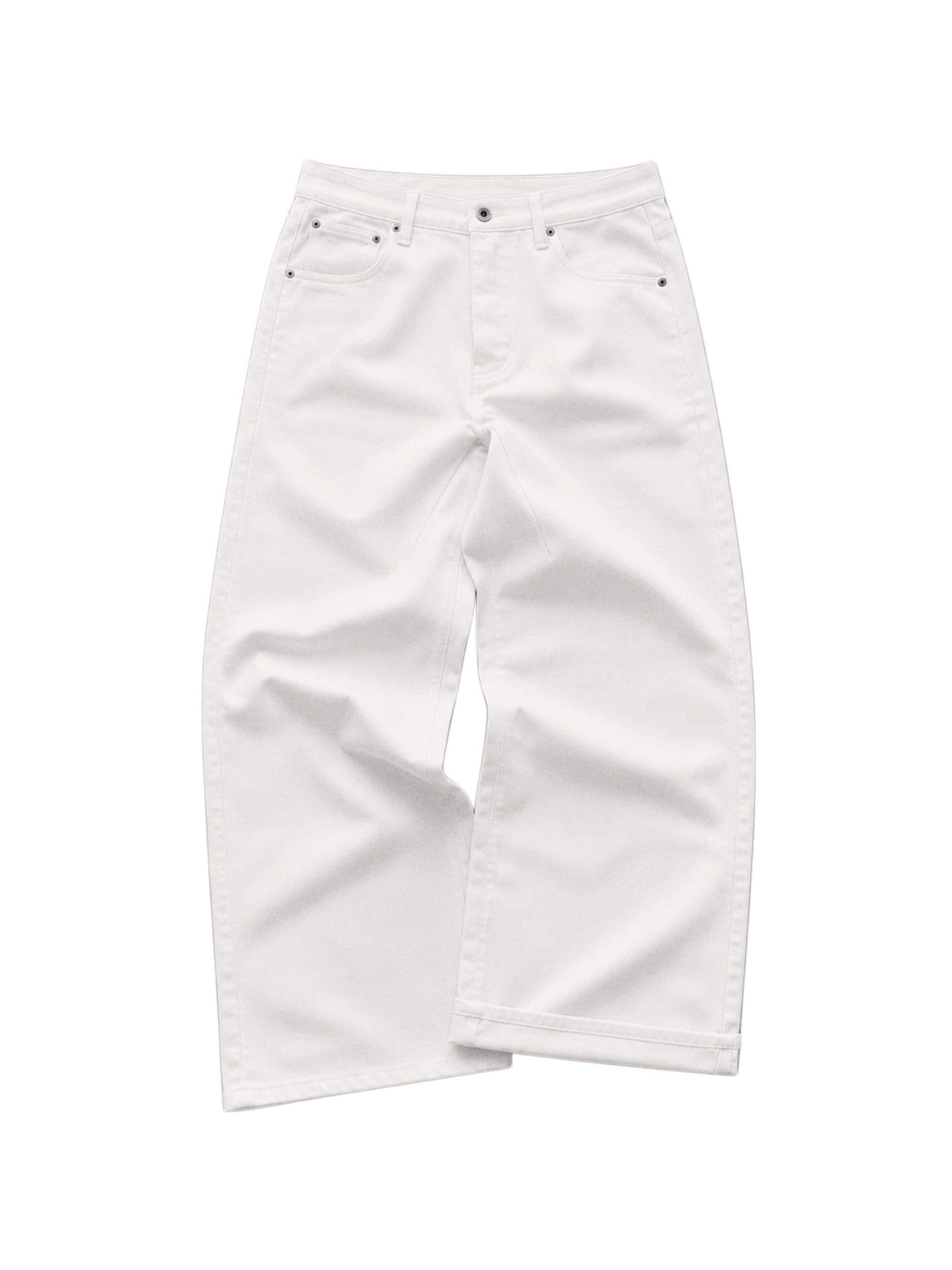 Cloud White Baggy Denim