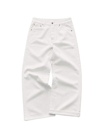 Cloud White Baggy Denim