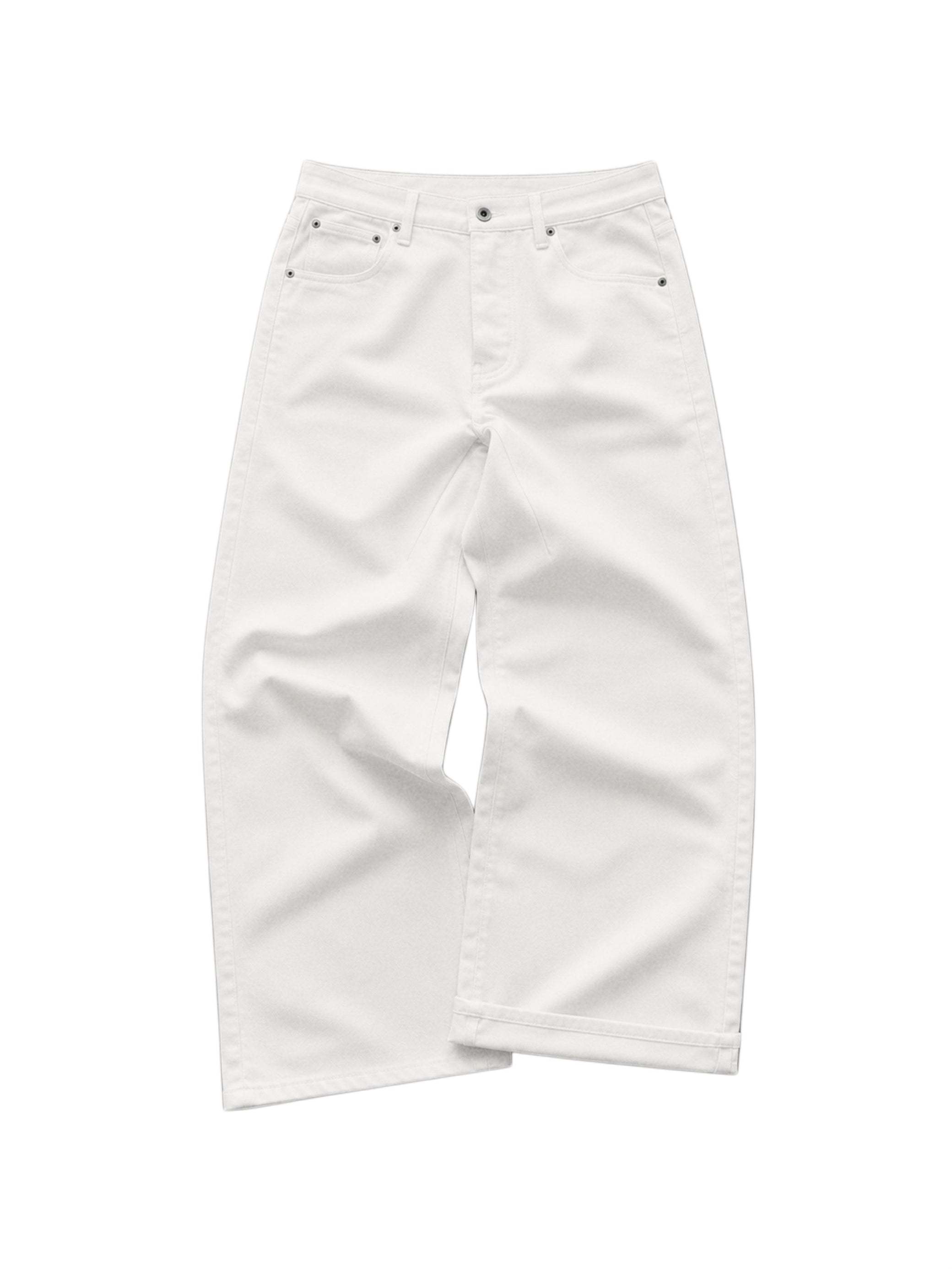 Cloud White Baggy Denim